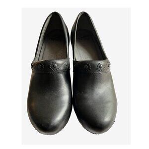 Vintage Dansko Riki Studded  Black Clogs Size 8.5